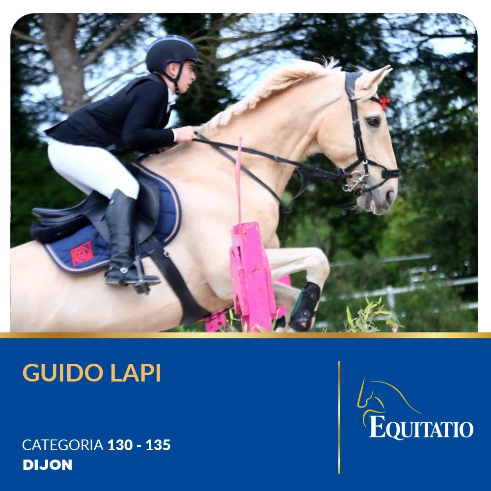 Guido Lapi con il suo cavallo DIJON